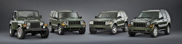 galeria zdjęć modeli marki Jeep