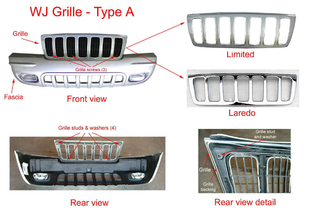 Jeep grand cherokee wj front bumper removal #2